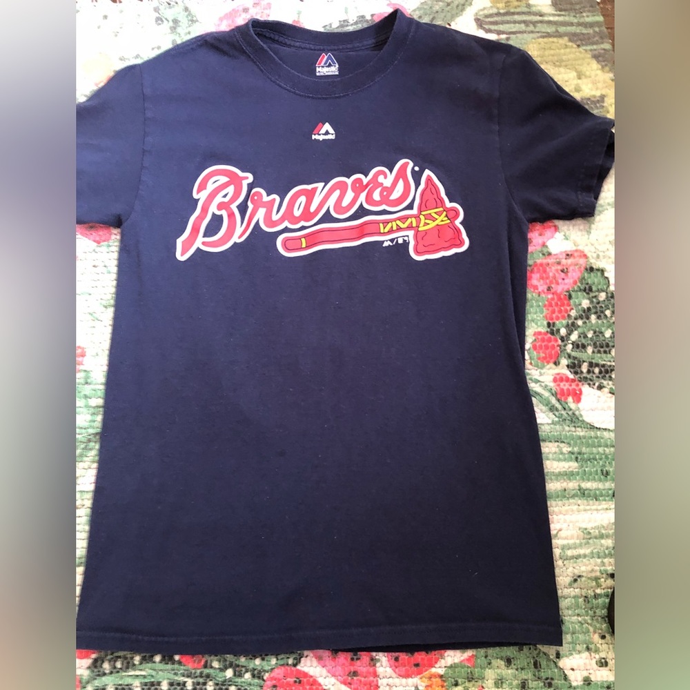 Majestic Women’s Chipper Jones Short sleeve tee. Atlanta Braves size small NWOT
